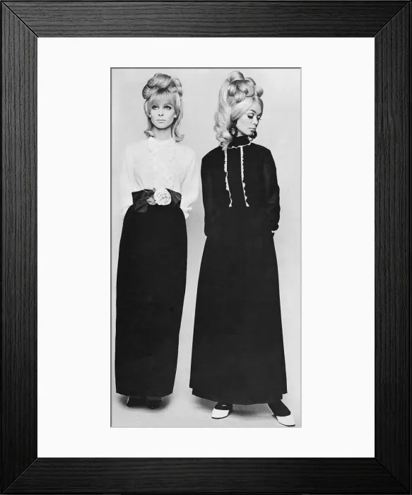 Framed Print : Edwardian style 1960s evening dresses Framed Print : Edwardian style 1960s evening dresses