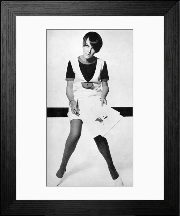 Framed Print : Mary Quant - British fashion designer and fashion icon Framed Print : Mary Quant - British fashion designer and fashion icon
