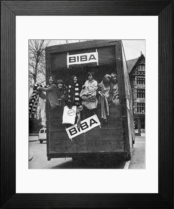 Framed Print : Biba move to Kensington Church Street