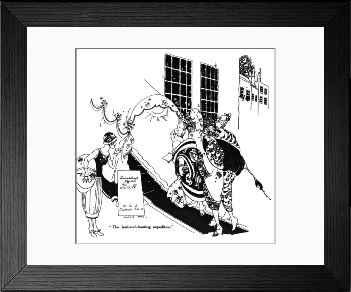 Framed Print : A husband hunting expedition by Gladys Peto