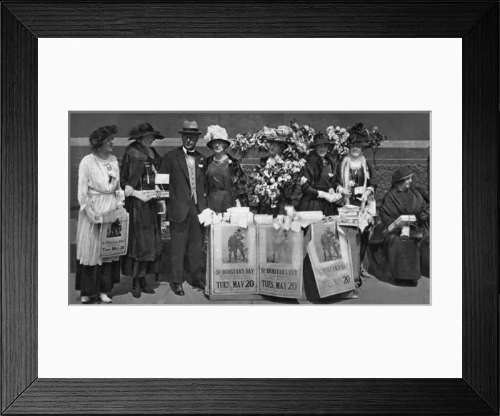 Framed Print : Sir Arthur Pearson on St. Dunstans Day, Trafalgar Square Framed Print : Sir Arthur Pearson on St. Dunstans Day, Trafalgar Square