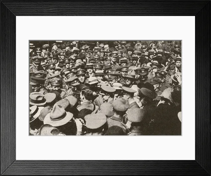 Framed Print : Prince of Wales & Prince Albert visit the Beaver Hut Framed Print : Prince of Wales & Prince Albert visit the Beaver Hut