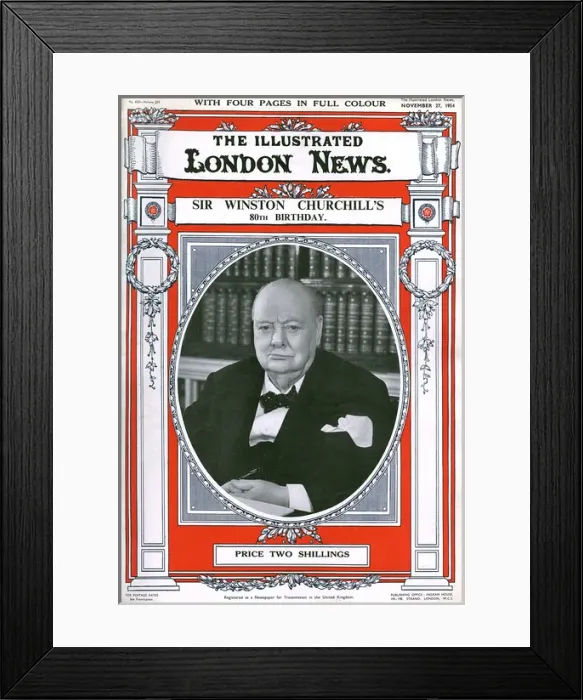 Framed Print : Cover of Churchill 80th birthday special edition Framed Print : Cover of Churchill 80th birthday special edition
