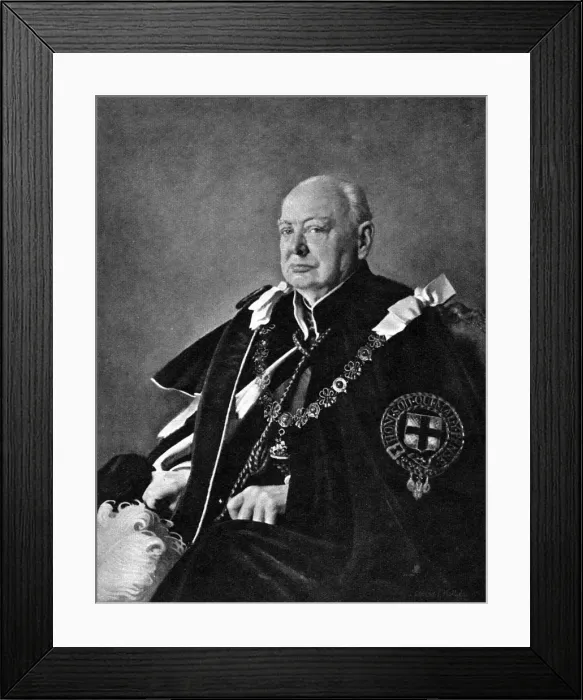 Framed Print : The Rt. Hon. Winston Spencer Churchill Framed Print : The Rt. Hon. Winston Spencer Churchill