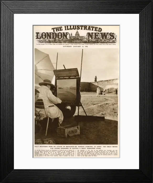 Framed Print : Winston Churchill as artist Framed Print : Winston Churchill as artist