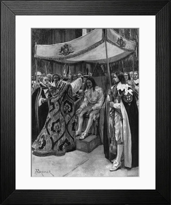 Framed Print : Anointing of Charles I