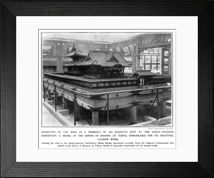 Framed Print : Anglo-Japanese exhibition, Taitokuin Mausoleum model Framed Print : Anglo-Japanese exhibition, Taitokuin Mausoleum model
