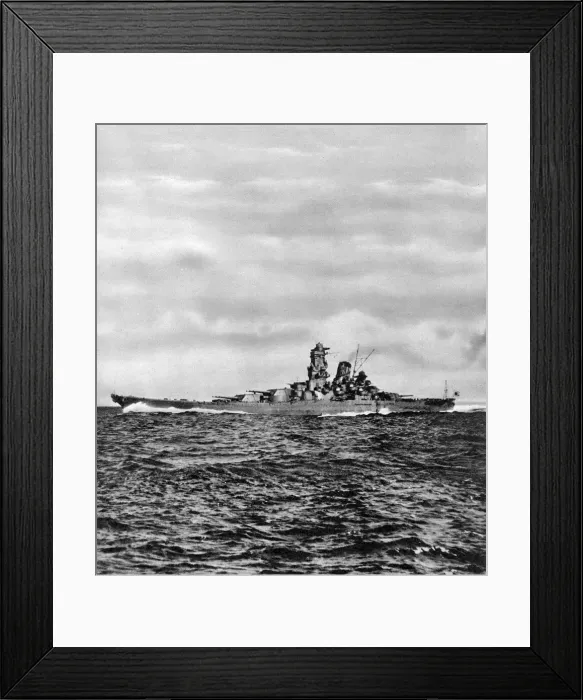 Framed Print : Japanese battleship Yamato