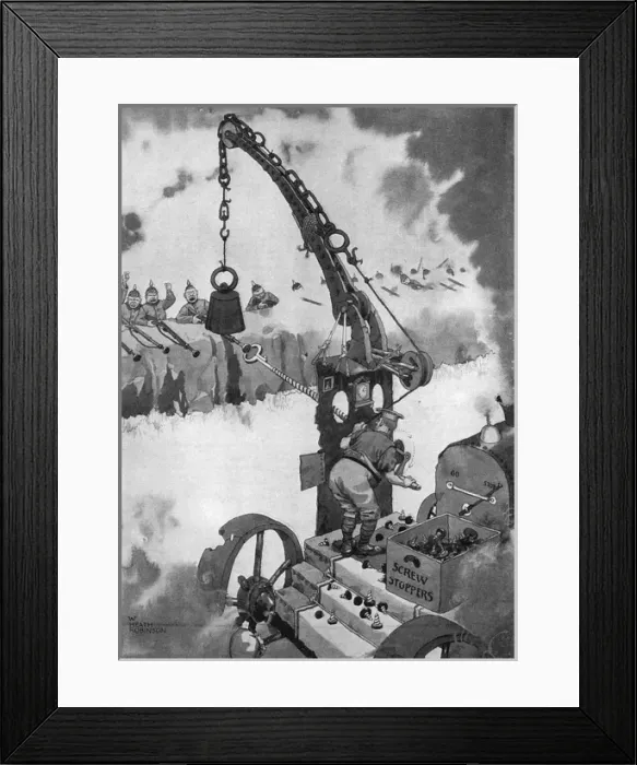 Framed Print : Rejected by the Inventions Board - Heath Robinson WW1 Framed Print : Rejected by the Inventions Board - Heath Robinson WW1