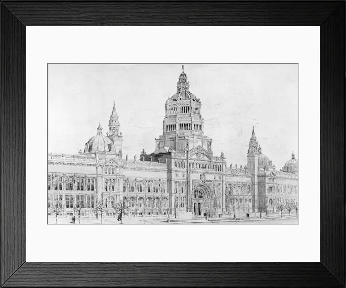 Framed Print : Victoria and Albert Museum, London - Aston Webb Front Framed Print : Victoria and Albert Museum, London - Aston Webb Front