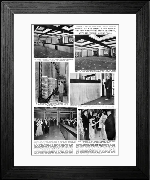 Framed Print : New wing of the Baltic Exchange, London - Unique Moving Wall Framed Print : New wing of the Baltic Exchange, London - Unique Moving Wall
