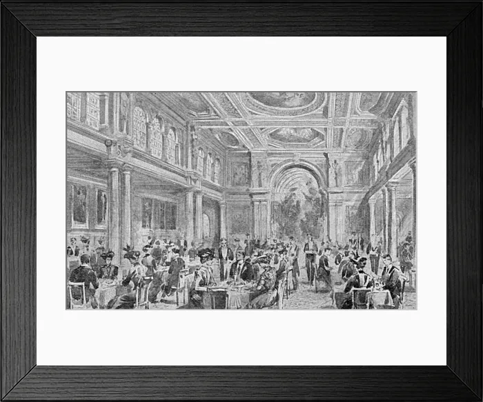 Framed Print : The Dining Room at The Empress Club, 13 Berkeley Street Framed Print : The Dining Room at The Empress Club, 13 Berkeley Street