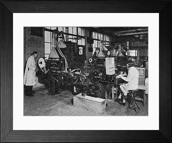 Framed Print : Cigarette manufacturing machines at Arcadia Works Framed Print : Cigarette manufacturing machines at Arcadia Works