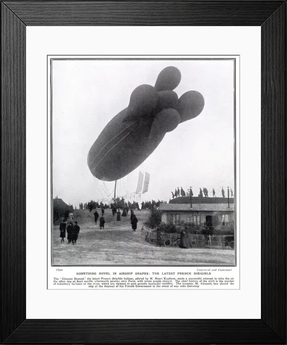 Framed Print : Clment-Bayard No. 1 Airship 1908 Framed Print : Clment-Bayard No. 1 Airship 1908