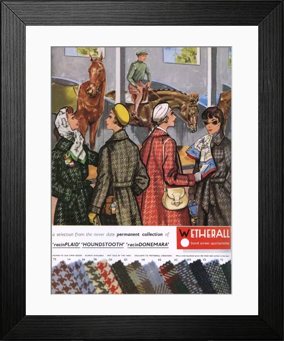 Framed Print : Wetherall advertisement 1959 Framed Print : Wetherall advertisement 1959