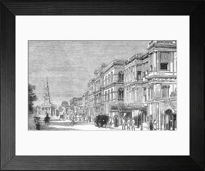 Framed Print : Kolkata - Old Court House Street