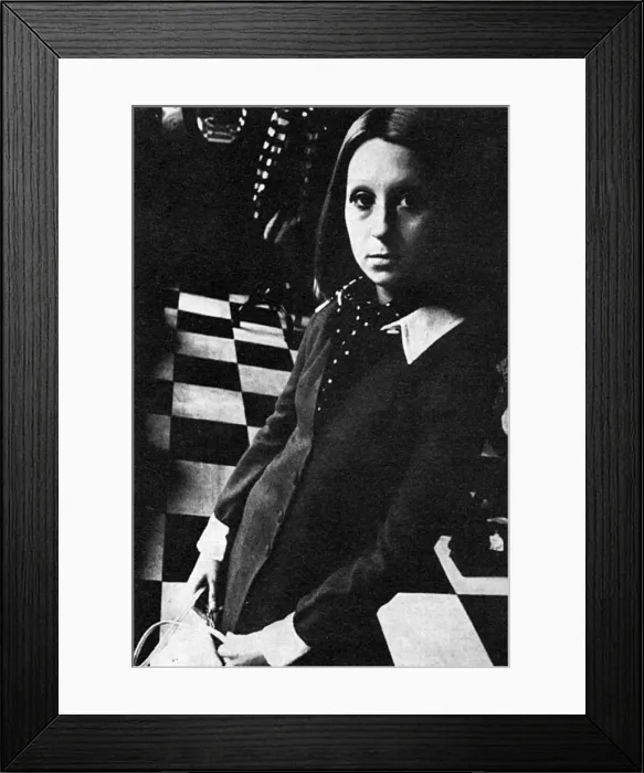 Framed Print : Biruta Stewart-Ure in Biba, sister of Barbara Hulanicki Biba