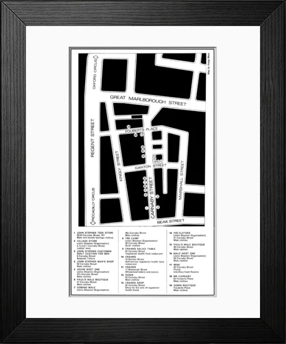 Framed Print : Carnaby Street 1966 Framed Print : Carnaby Street 1966