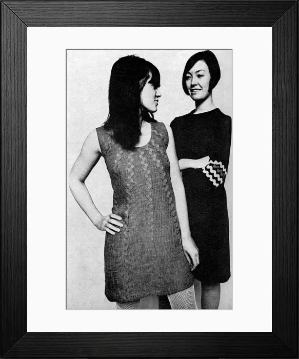 Framed Print : Anne Ballantyne and Rosemary Flegg, 1960s fashions Framed Print : Anne Ballantyne and Rosemary Flegg, 1960s fashions