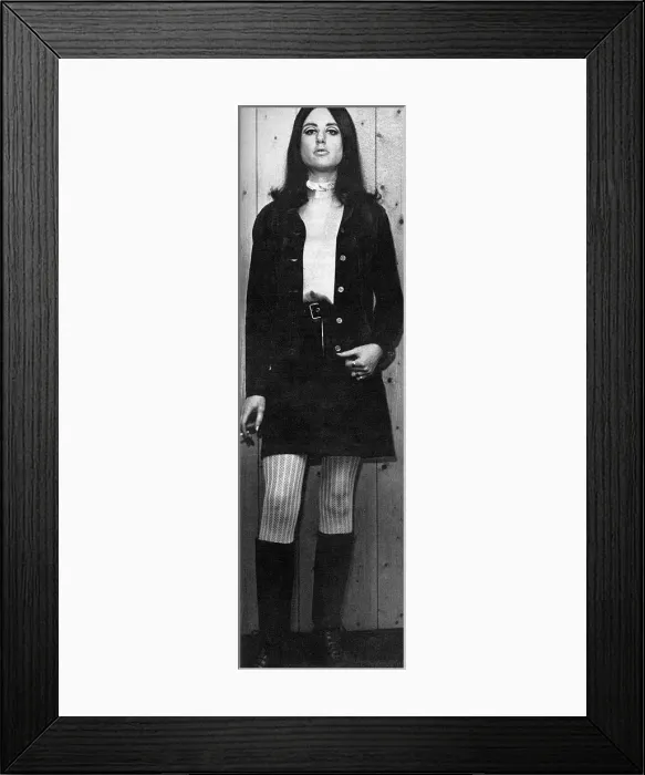 Framed Print : Judy Whitehouse wearing Granny Takes a Trip blouse Framed Print : Judy Whitehouse wearing Granny Takes a Trip blouse