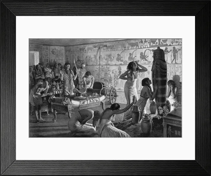 Framed Print : A burial in Ancient Egypt by Matania Framed Print : A burial in Ancient Egypt by Matania