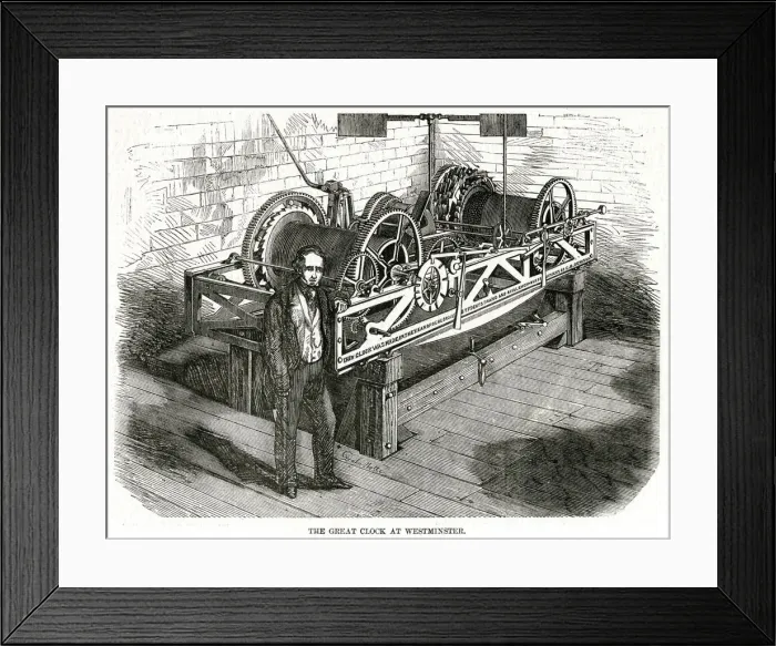Framed Print : Mechanism of the Great Cloak 1857
