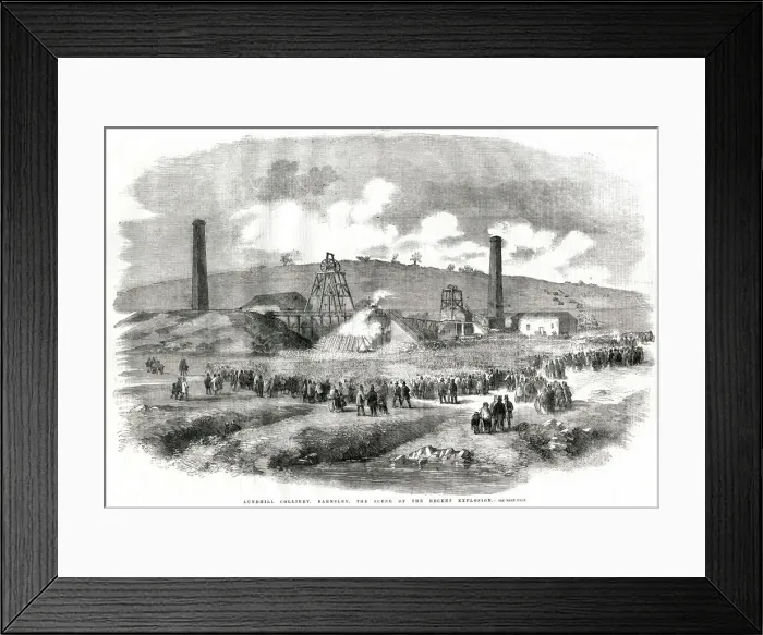 Framed Print : Lung Hill Colliery 1857 Framed Print : Lung Hill Colliery 1857