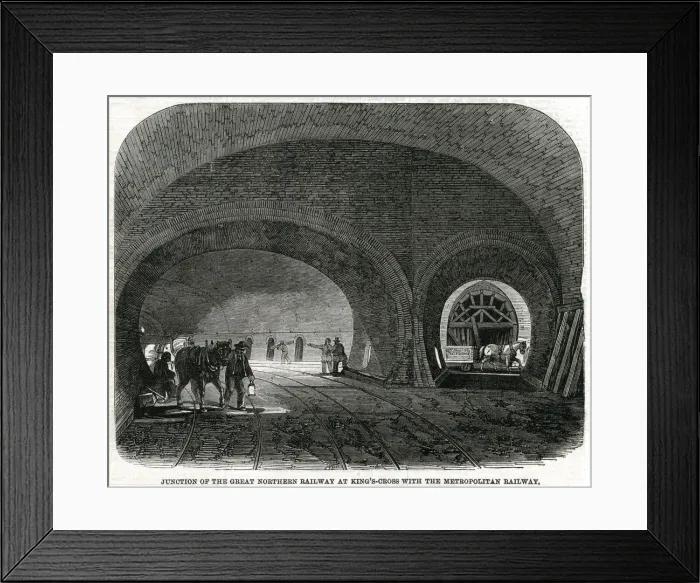 Framed Print : Northern railway at Kings Cross junction 1861 Framed Print : Northern railway at Kings Cross junction 1861