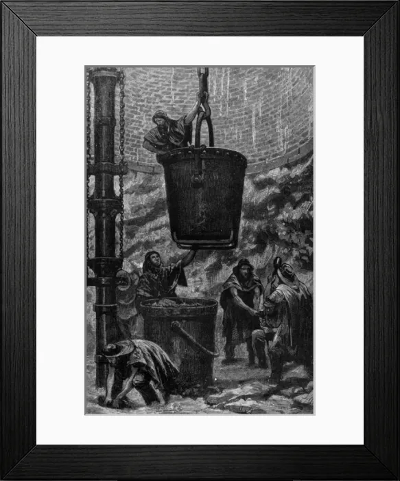 Framed Print : Work at a coal mine, 1878 Framed Print : Work at a coal mine, 1878