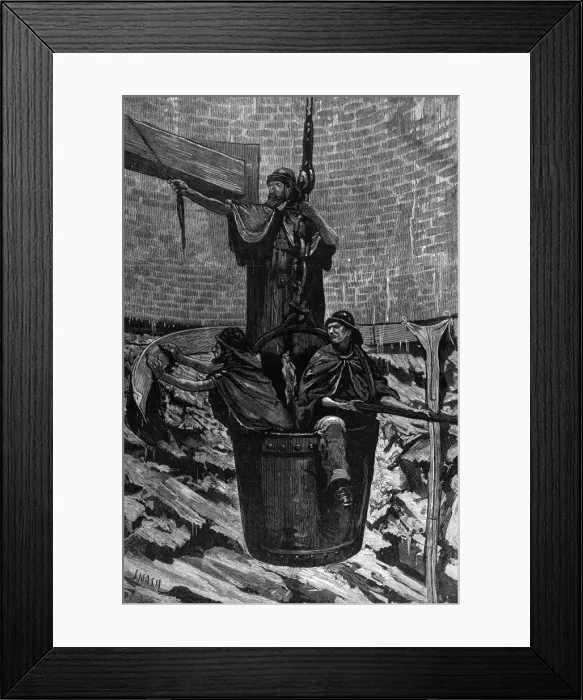 Framed Print : Work at a coal mine, 1878 Framed Print : Work at a coal mine, 1878