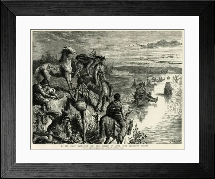 Framed Print : Canadian Indians Framed Print : Canadian Indians