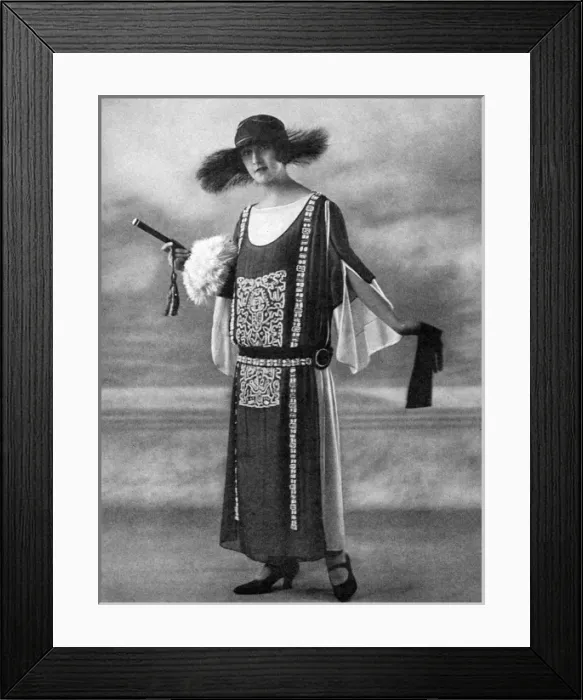 Framed Print : A Lovely Ascot frock from Harrods, 1924 Framed Print : A Lovely Ascot frock from Harrods, 1924