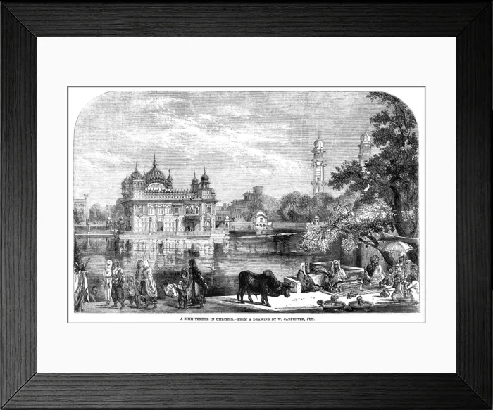 Framed Print : The Golden Temple, Amritsar, 1858 Framed Print : The Golden Temple, Amritsar, 1858