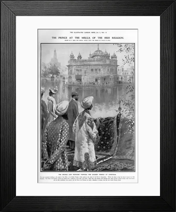 Framed Print : George, Prince of Wales in India at Amritsar, 1906 Framed Print : George, Prince of Wales in India at Amritsar, 1906