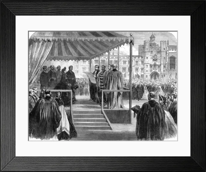 Framed Print : The Royal Visit to Cambridge Framed Print : The Royal Visit to Cambridge