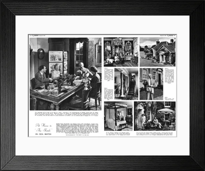 Framed Print : At Home to The Sketch - Cecil Beaton (Reddish House) Framed Print : At Home to The Sketch - Cecil Beaton (Reddish House)