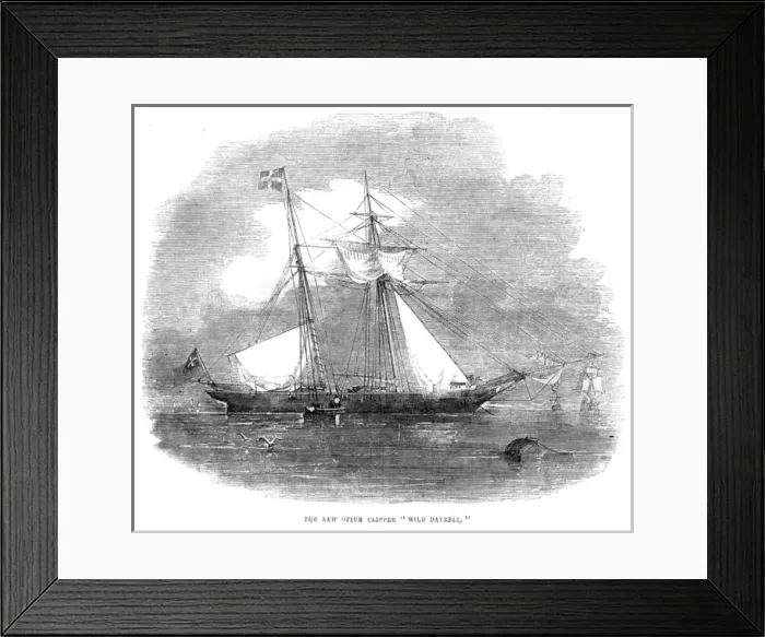 Framed Print : The opium clipper Wild Dayrell Framed Print : The opium clipper Wild Dayrell