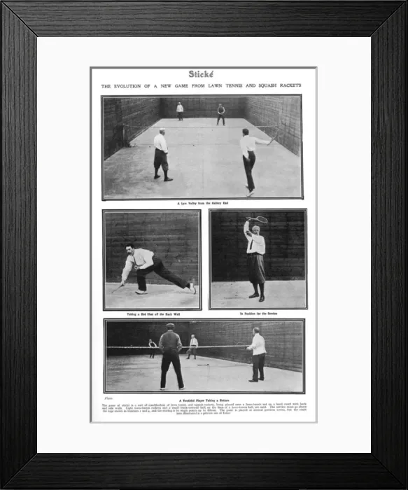 Framed Print : Photographs of the game Stick頢eing played Framed Print : Photographs of the game Stick頢eing played