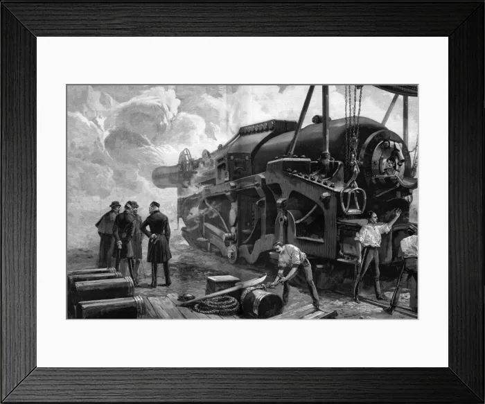 Framed Print : 111-ton gun at Woolwich Framed Print : 111-ton gun at Woolwich