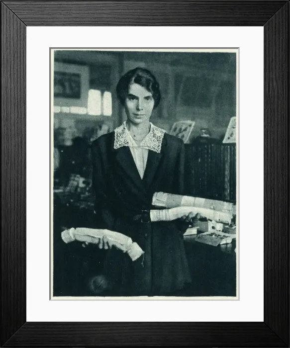 Framed Print : Postal censorship during World War 1