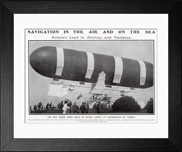 Framed Print : First Powered Airship - British Army Dirigible No 1 Framed Print : First Powered Airship - British Army Dirigible No 1