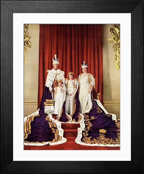 Framed Print : Natural Colour Photograph Taken after the Coronation Framed Print : Natural Colour Photograph Taken after the Coronation