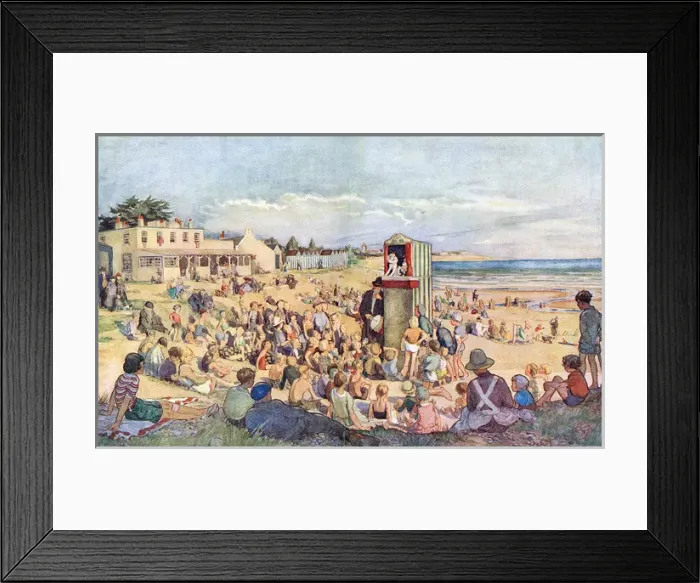 Framed Print : Punch at the seaside Framed Print : Punch at the seaside