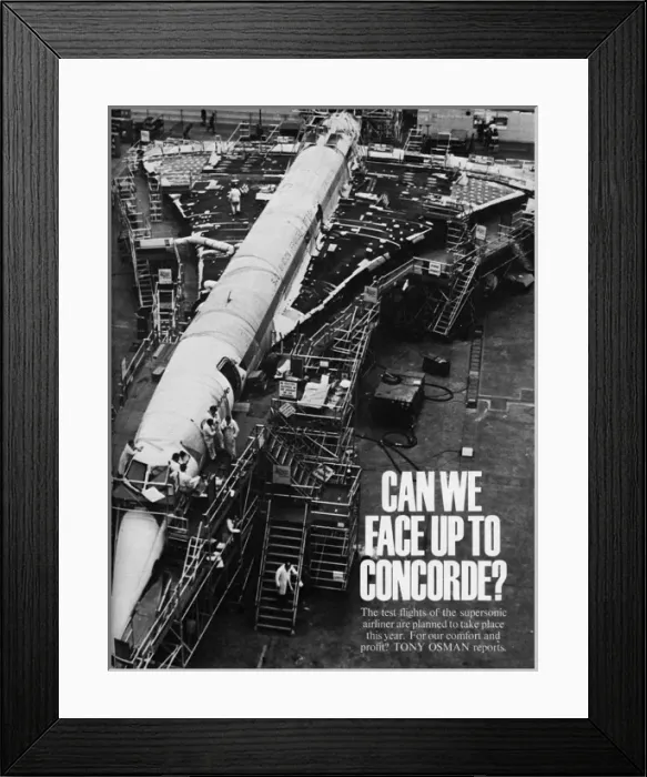 Framed Print : Concorde under construction