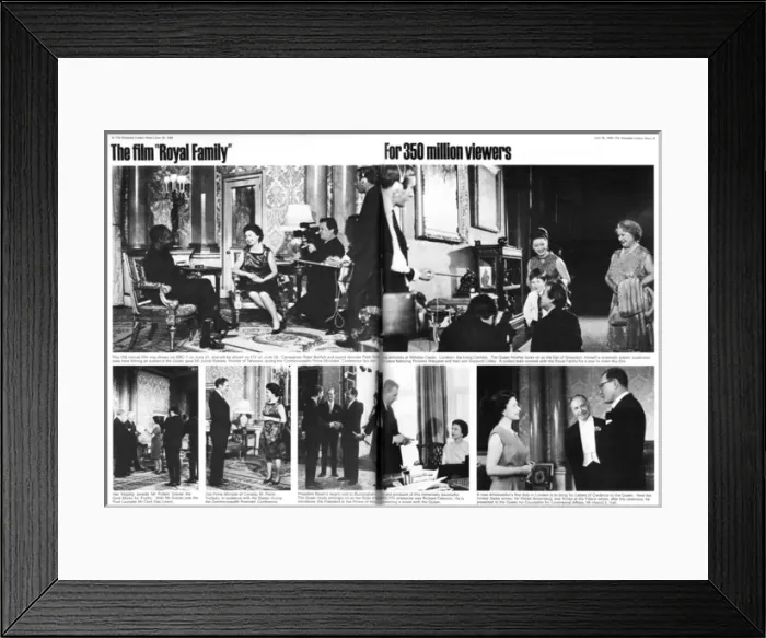 Framed Print : The film the Royal Family, 1969 Framed Print : The film the Royal Family, 1969