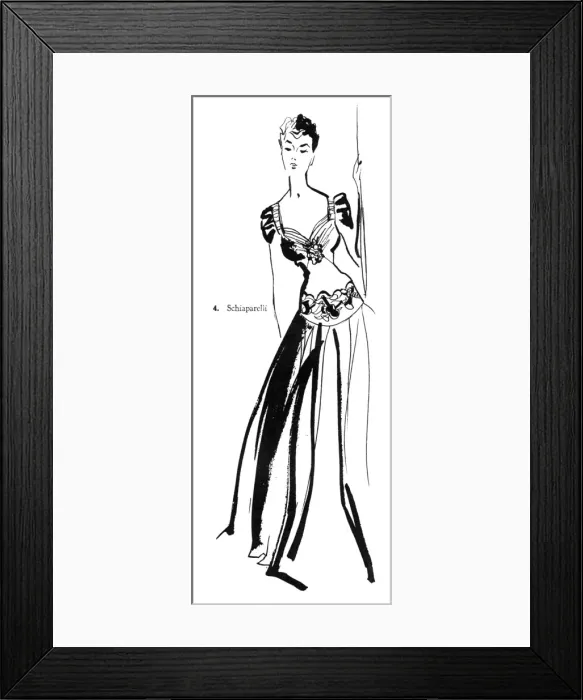 Framed Print : Summer dress by Elsa Schiaparelli Framed Print : Summer dress by Elsa Schiaparelli