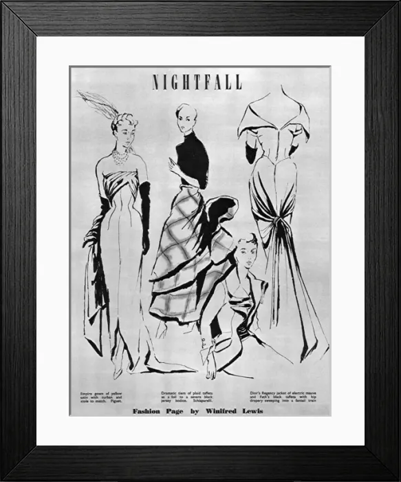 Framed Print : Evening gown and bodice by Elsa Schiaparelli Framed Print : Evening gown and bodice by Elsa Schiaparelli