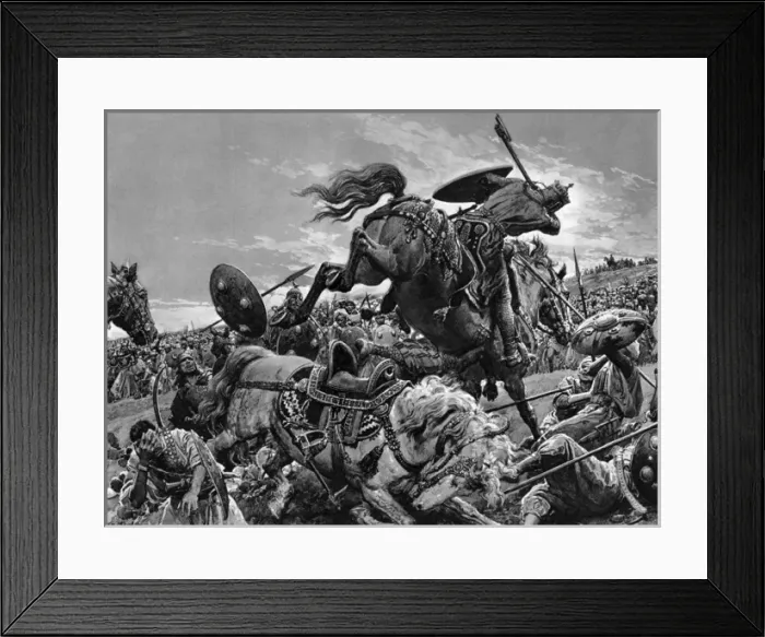 Framed Print : Richard I at the Siege of Acre by Matania Framed Print : Richard I at the Siege of Acre by Matania
