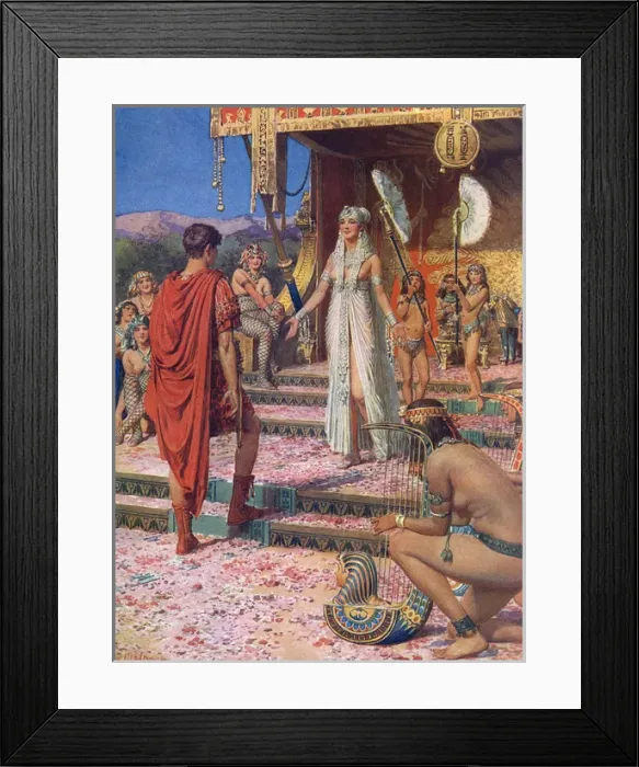 Framed Print : Cleopatra and Marc Antony Framed Print : Cleopatra and Marc Antony