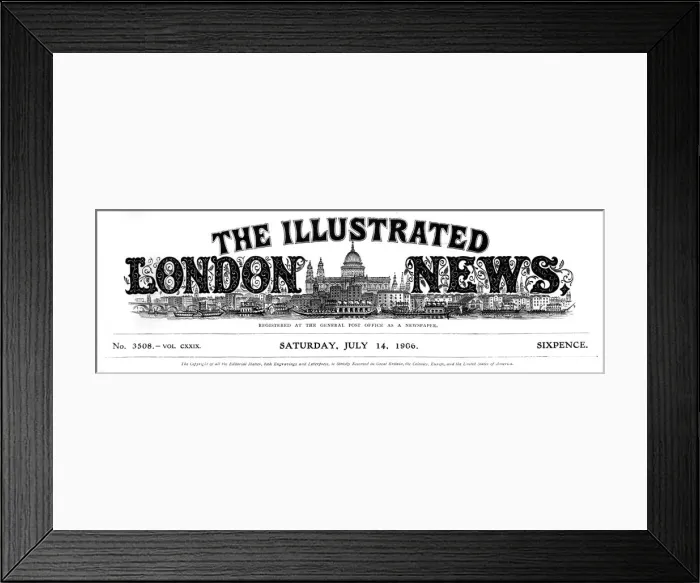 Framed Print : ILN Masthead Framed Print : ILN Masthead